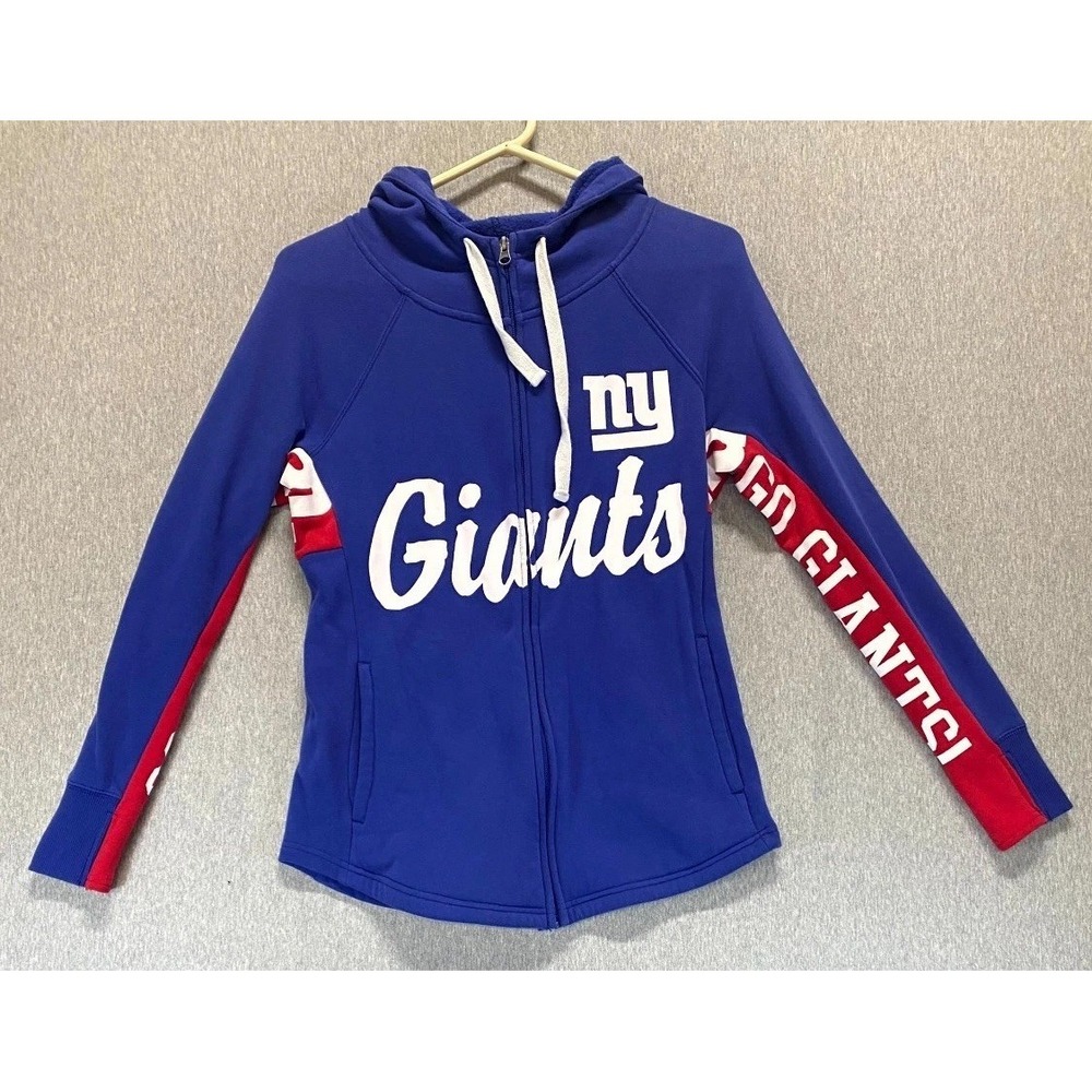 Hands High New York Giants Hoodie Womens Small Blue NFL American Football Team